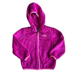 The North Face Pink Full Zip Teddy Jacket